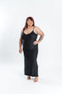 Black Ribbed Maxi Dress | Plus Size